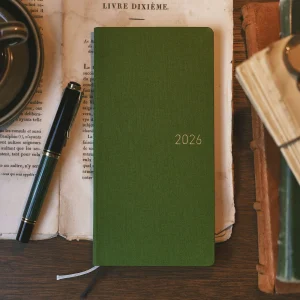 Colors Antique Green Weeks Hardcover Book / Weekly Horizontal / ENG or JPN edition / Jan or Apr start / Mon start