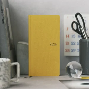 Colors Full Moon Yellow Weeks Mega Hardcover Book / Weekly Horizontal / ENG or JPN edition / Jan start / Mon start