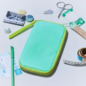 Aqua Lime Small Drawer Pouch