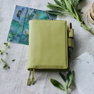 Leather Sage Green A6 Original Size