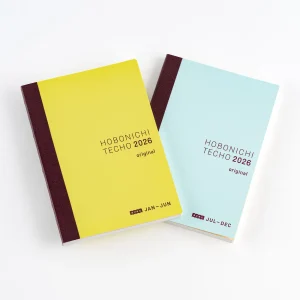 Hobonichi Techo 2026 Japanese Original Avec Books (January Start) A6 Size / Daily 6-month x 2 book set / Jan start / Mon start